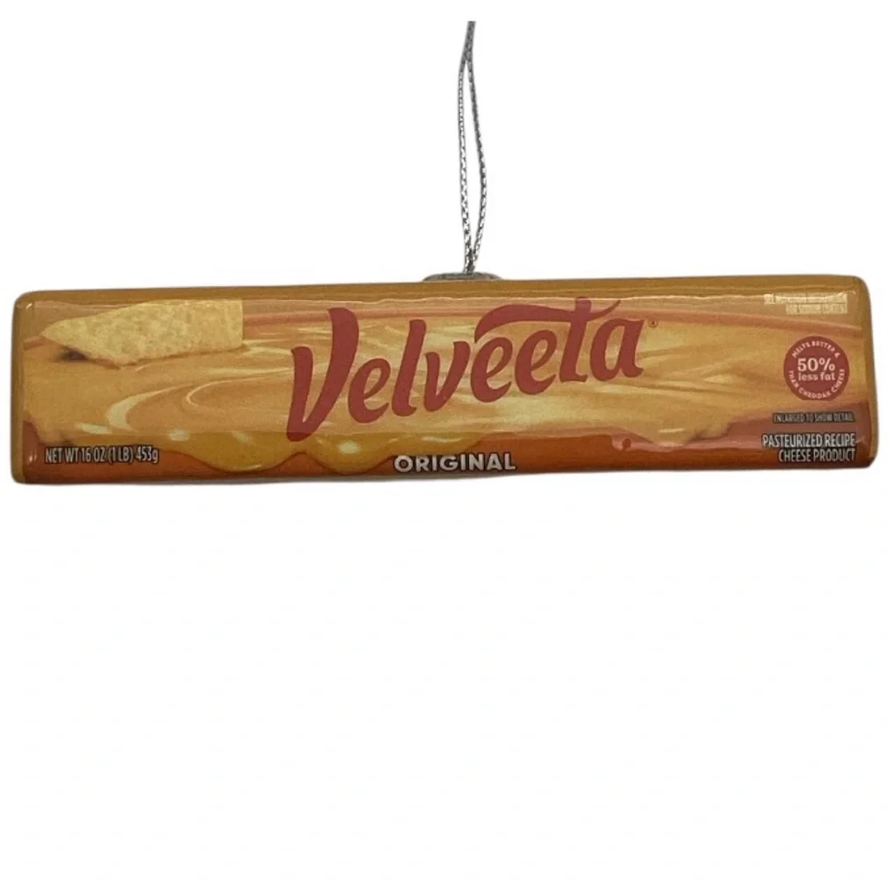 Hallmark Velveeta Cheese Shatterproof Christmas Ornament (NWT)